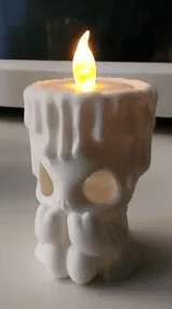 Cute Creepy Candle Holder - NO SUPPORTS needed 3d model