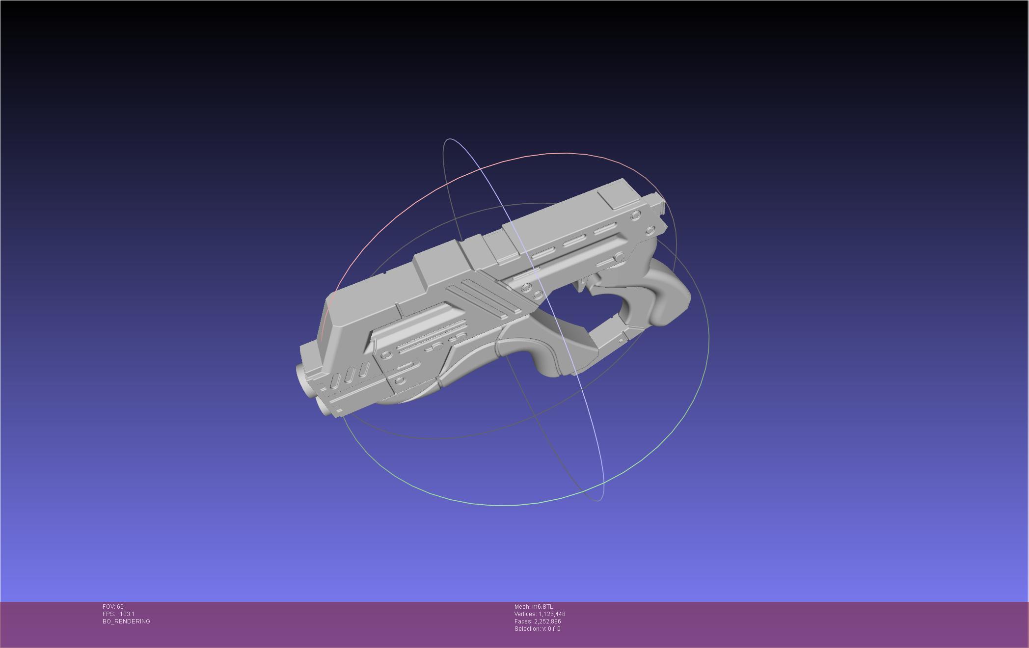 Mass Effect M6 Pistol 3d model