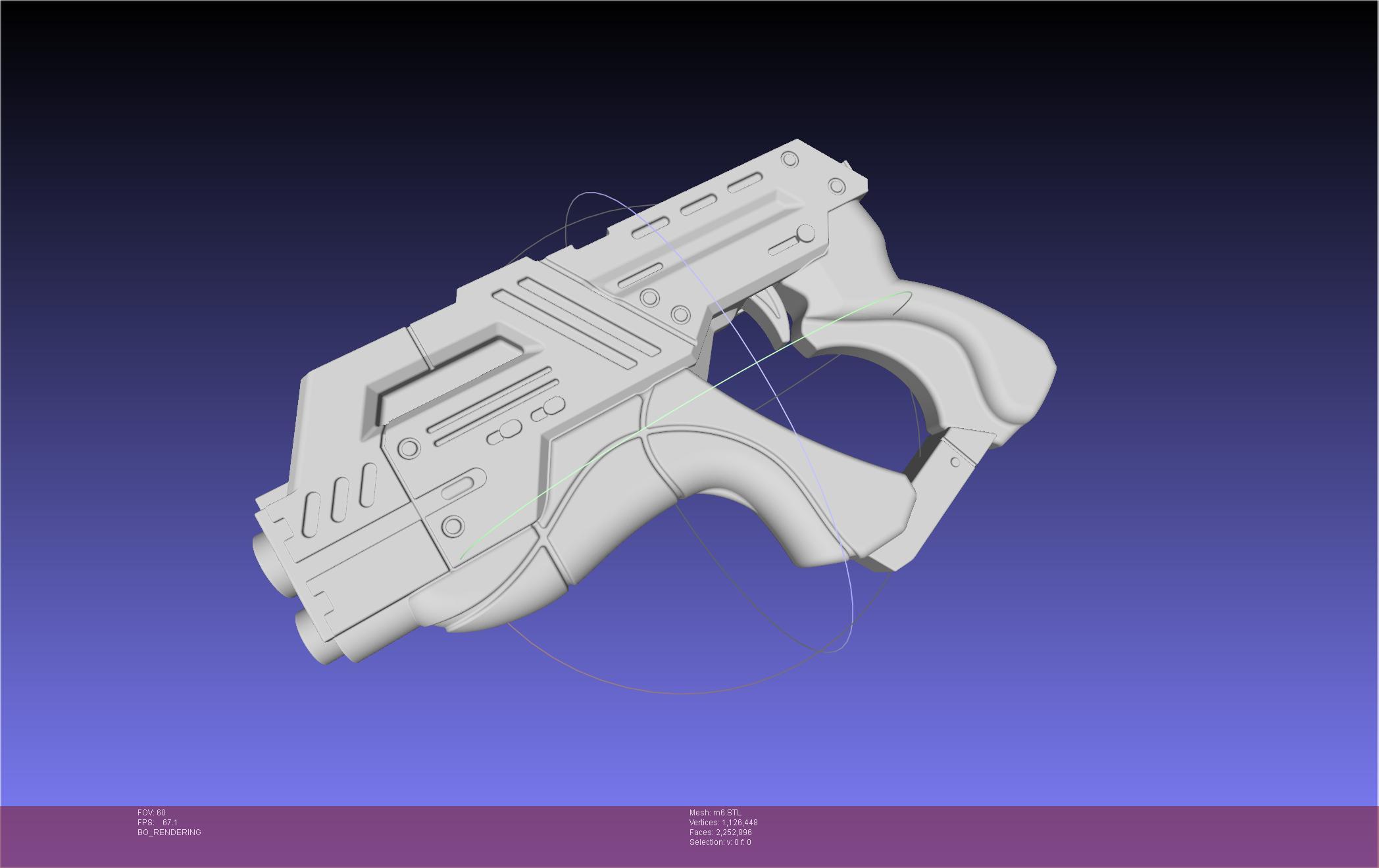 Mass Effect M6 Pistol 3d model