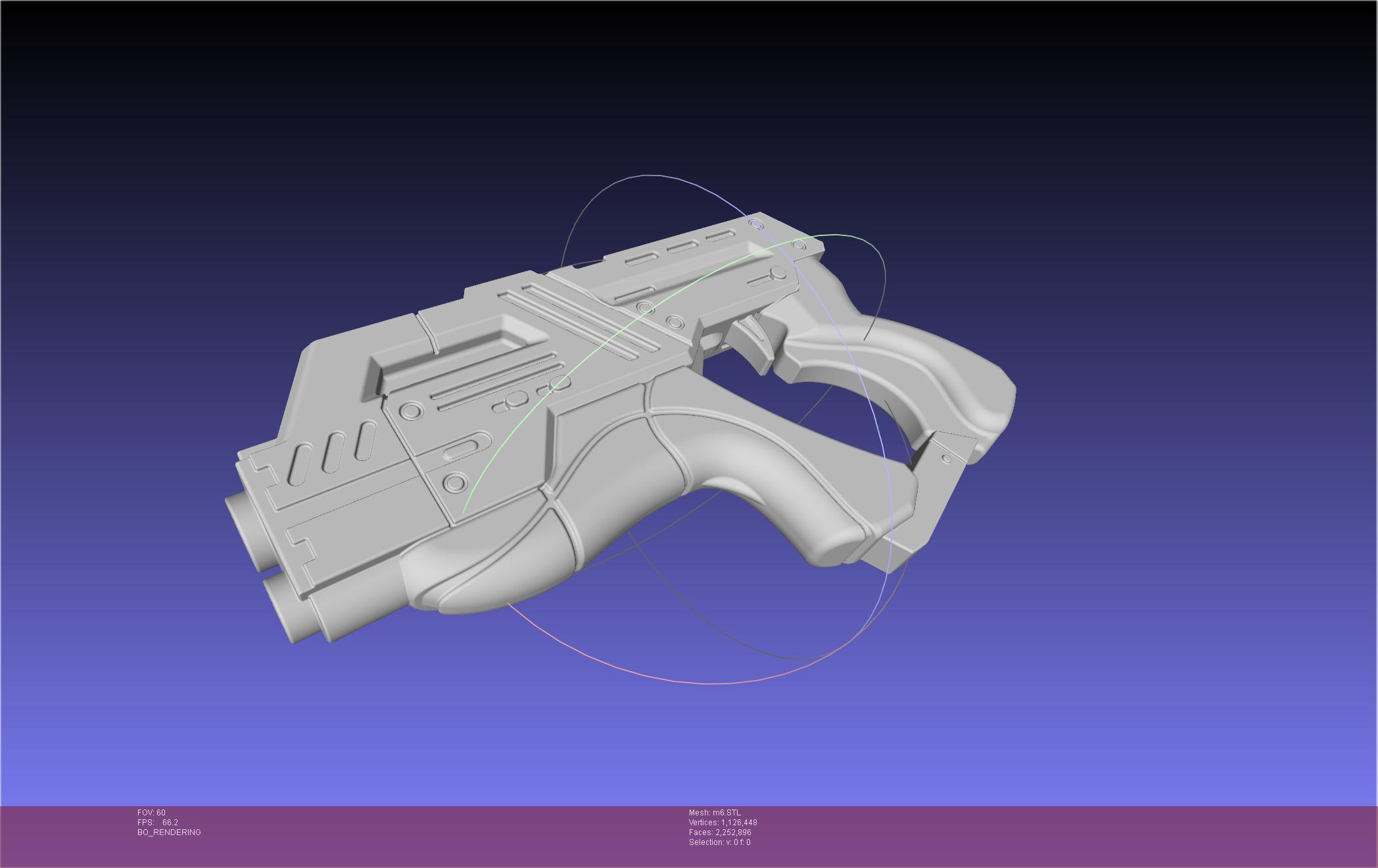 Mass Effect M6 Pistol 3d model