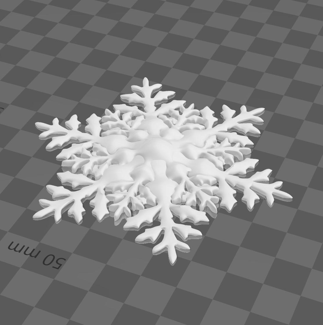 snowflakes -christmas decoration 3d model