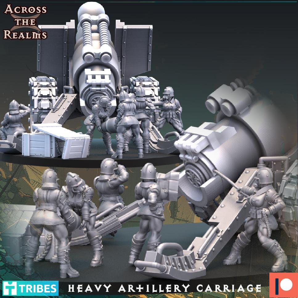 Heavy Artillery Carriage 3d model