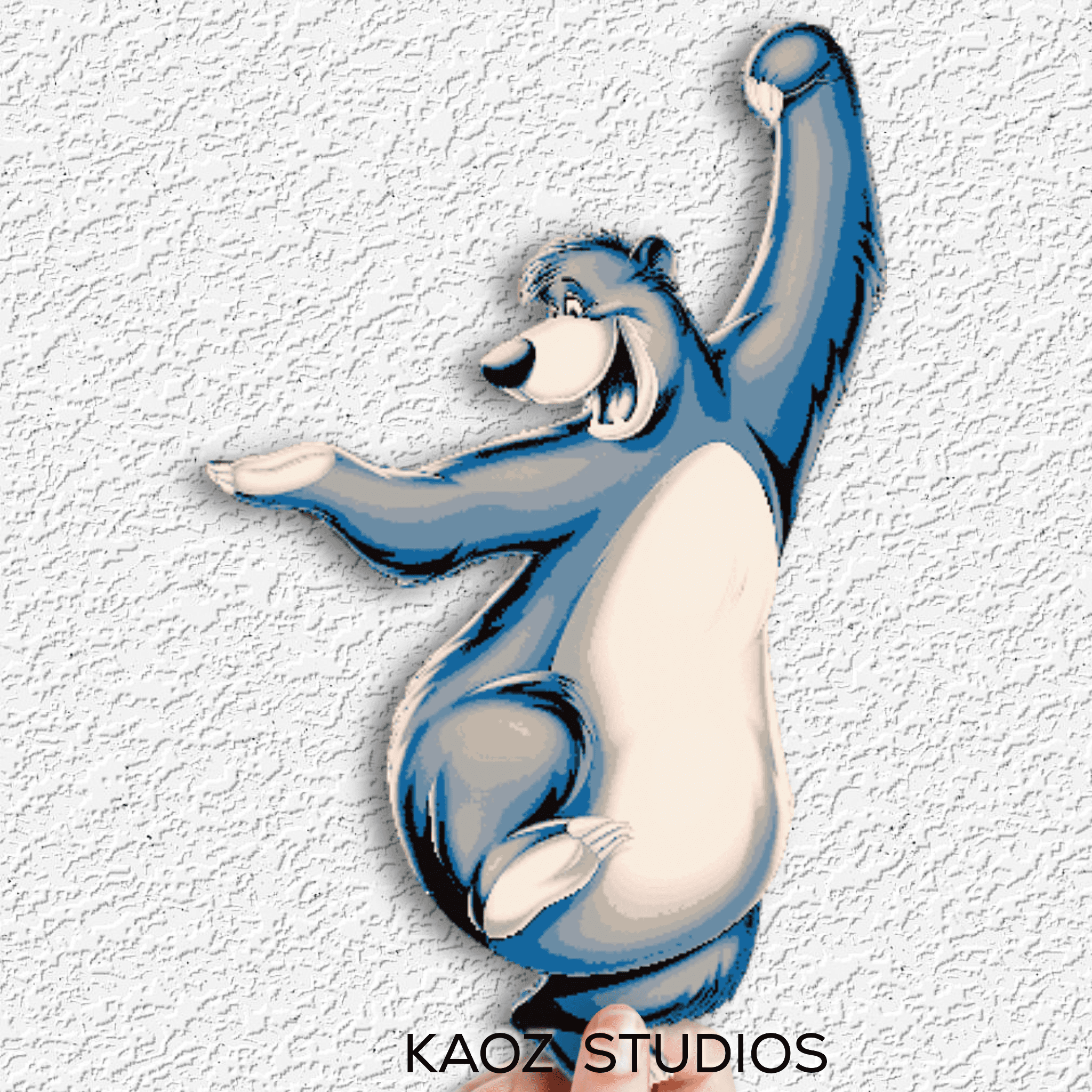 The Jungle Book Baloo wall art Disney fan art TailSpin character 3d model