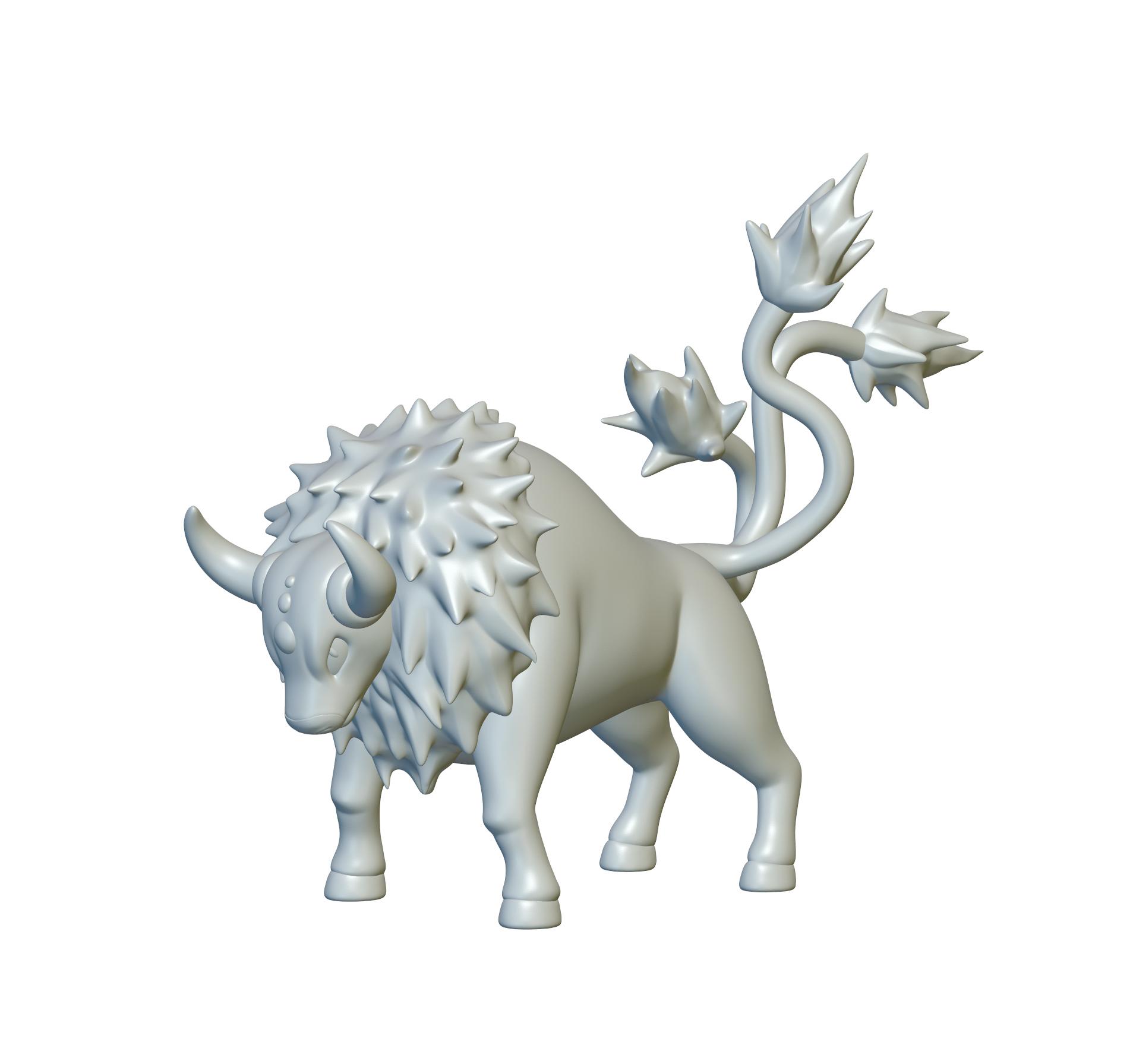 Pokemon Tauros #128 - Optimized for 3D Printing 3d model