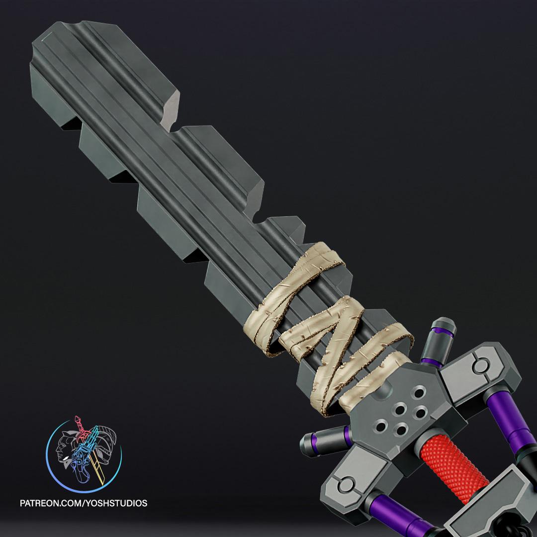 Fenrir Keyblade 3D Printer File STL 3d model