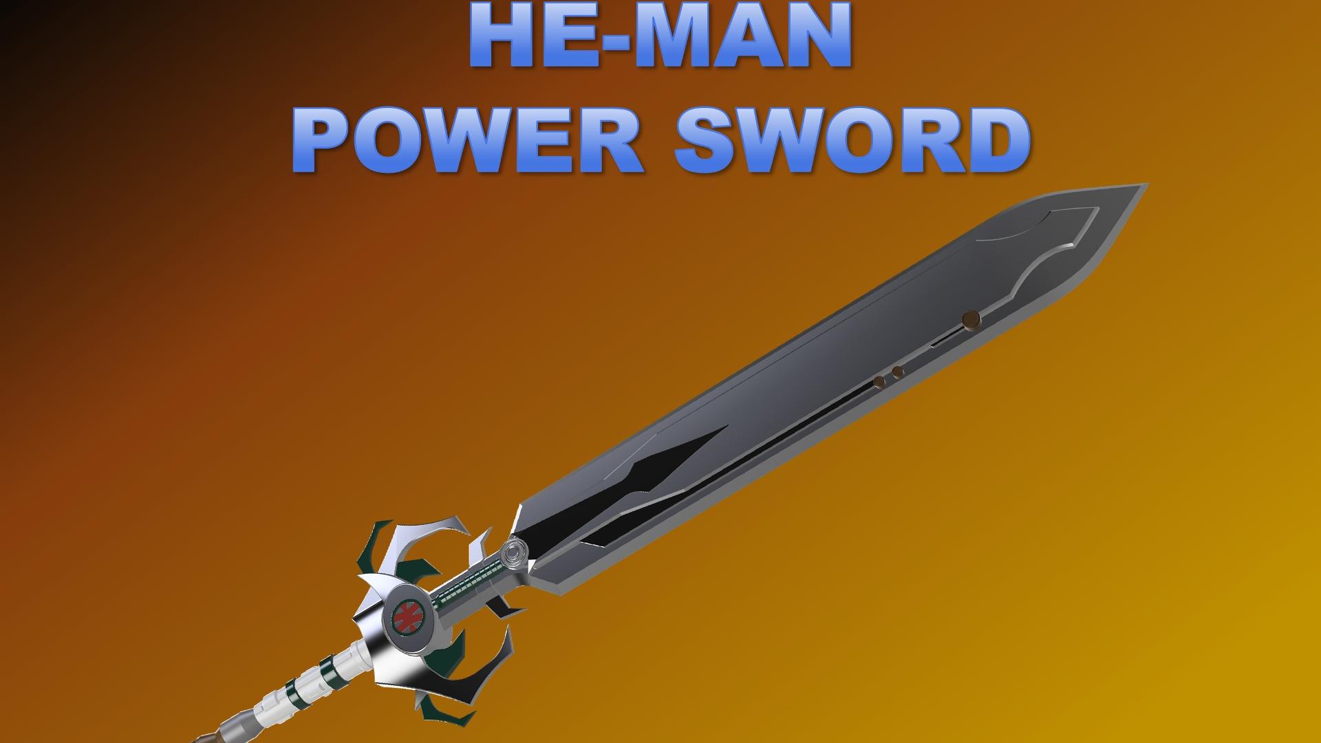 HE-MAN Power Sword 2002 (Life Size) 3d model