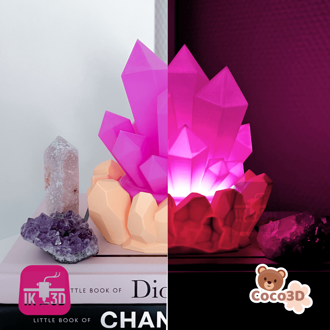 Crystals Lamp or Decoration / No Supports 3d model
