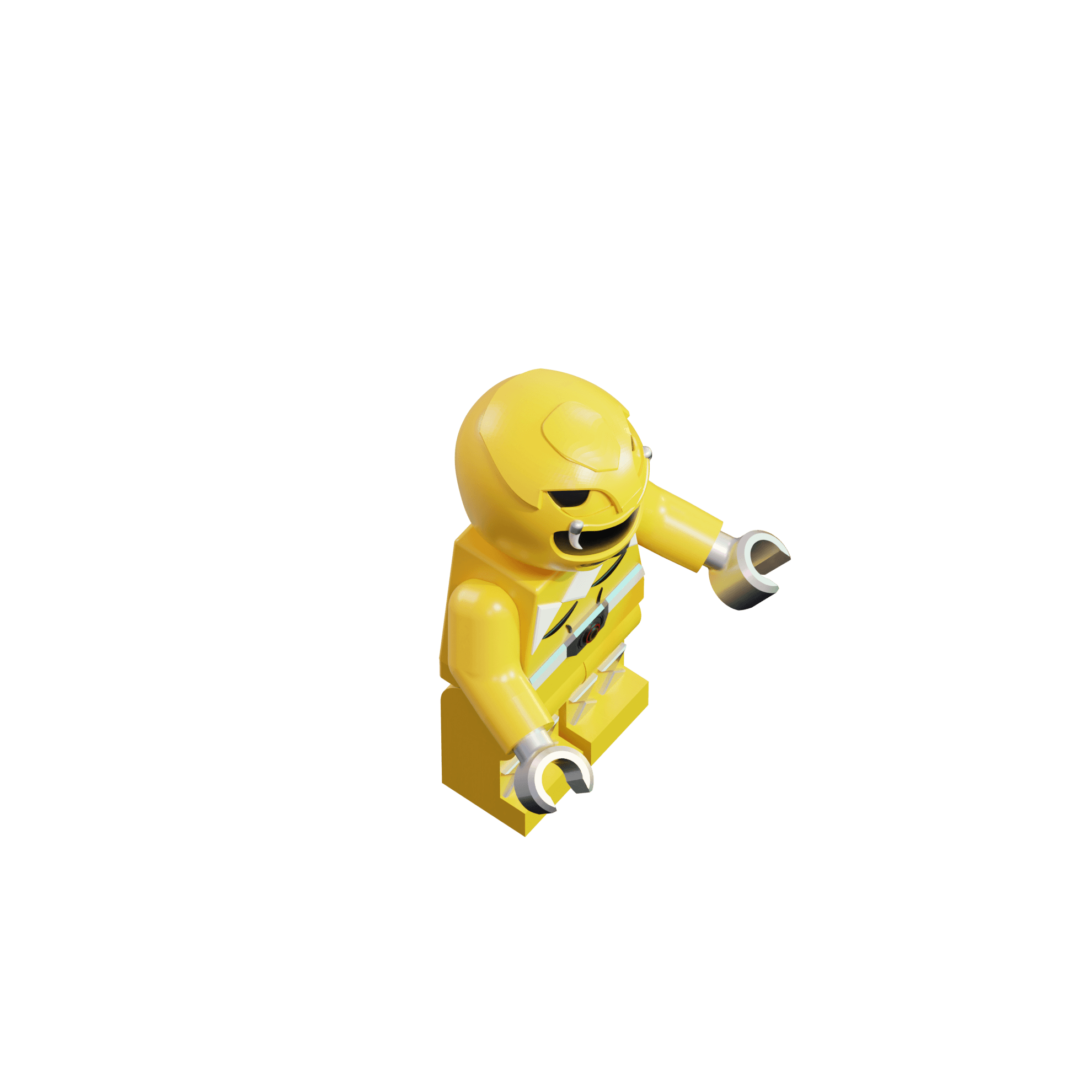 Lego Yellow Ranger  3d model