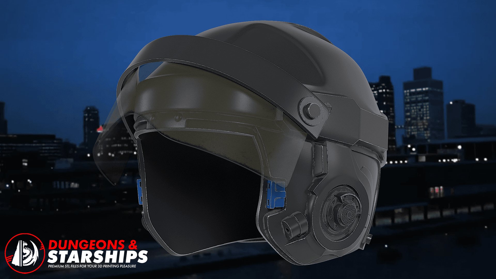Alex Murphy's Police Helmet - Robocop 1987 3d model