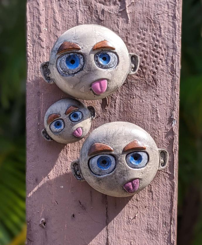 3D Bratty Face Fridge Magnet 3d model