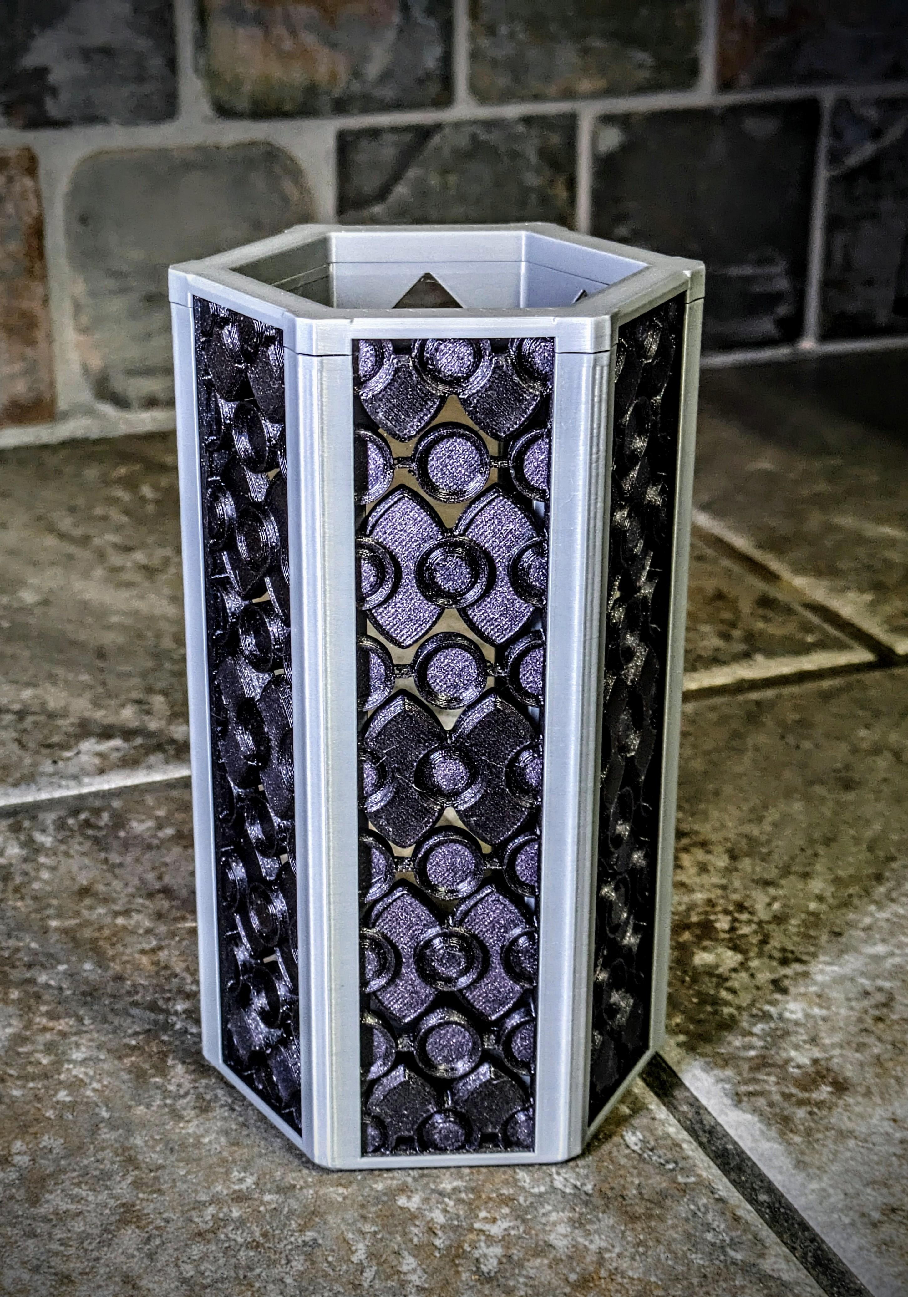 Circular panel (Interchangeable Vase) 3d model