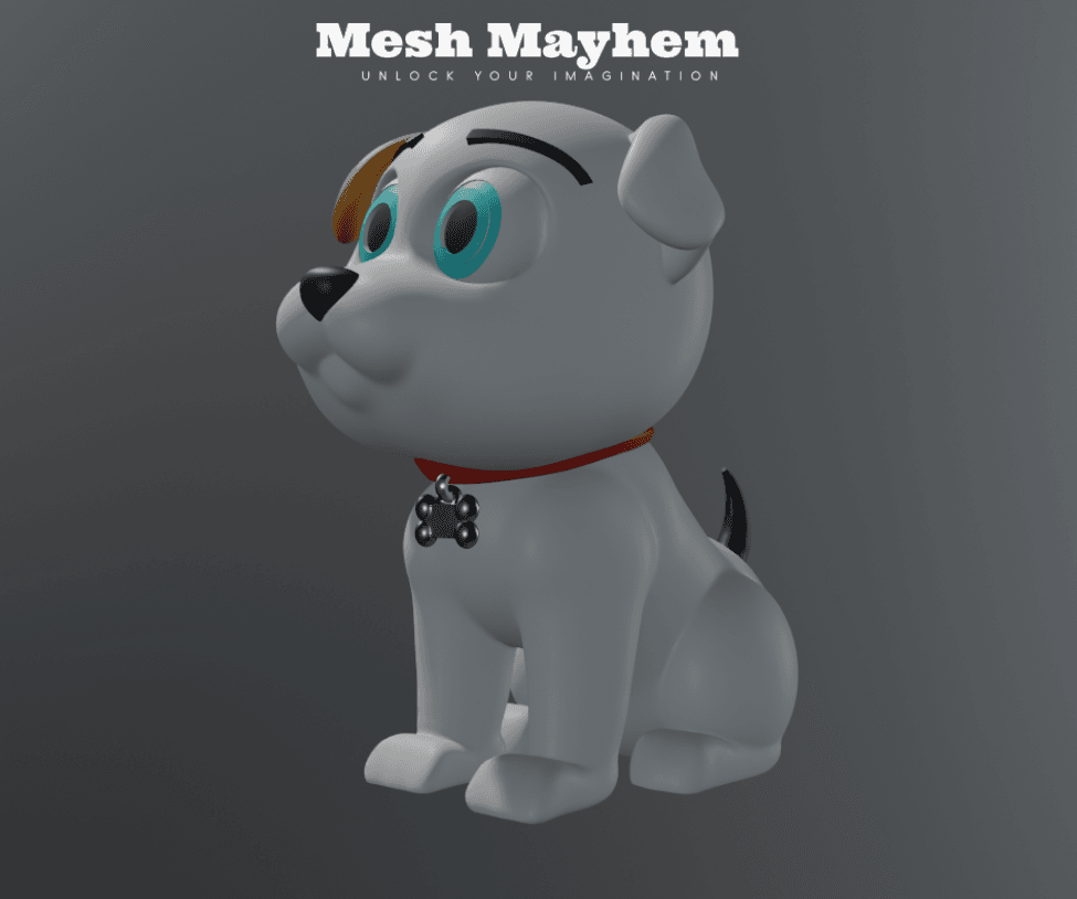 Mesh Mayhem Puppy 3d model