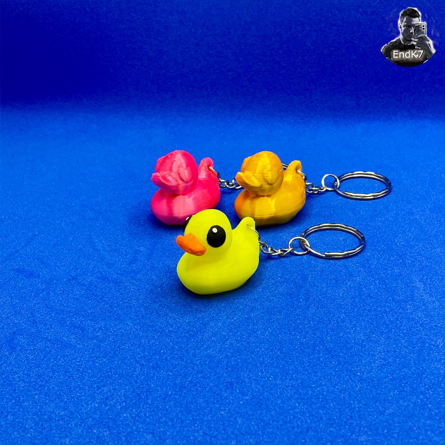 Rubber Duck Keychain - Easy & Fast Print - No Supports 3d model