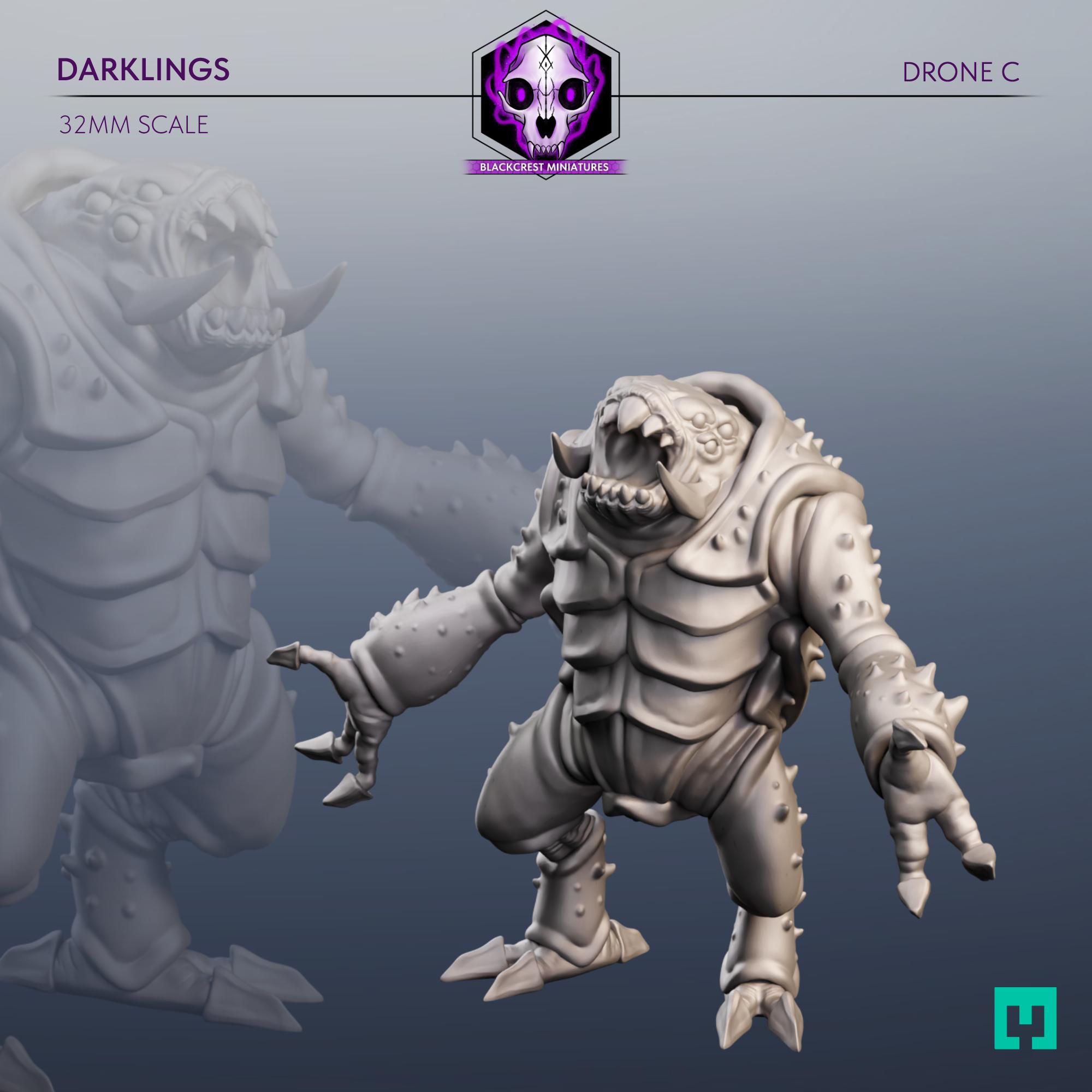 Darklings | Drone C (Unsupported) 3d model