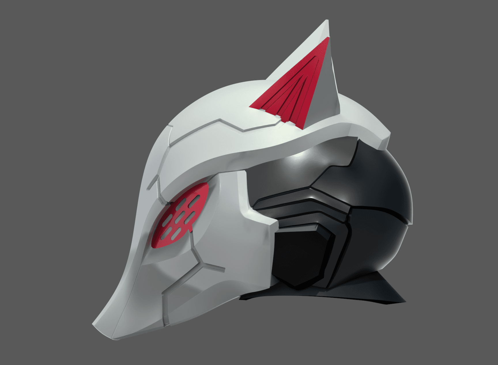 God Complex fox mask helmet 3d model