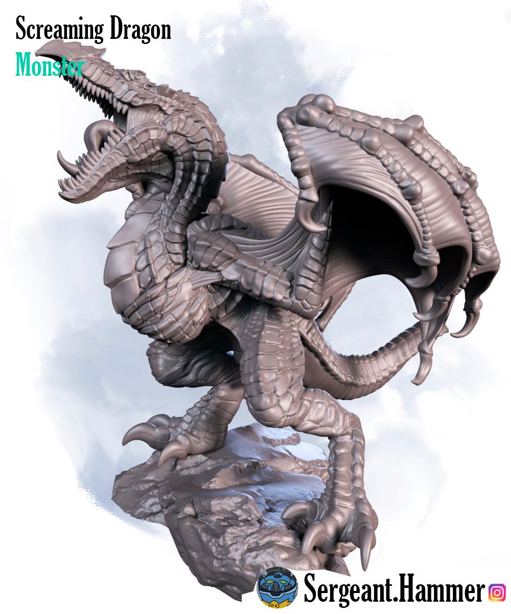 Scream Dragon 3d model