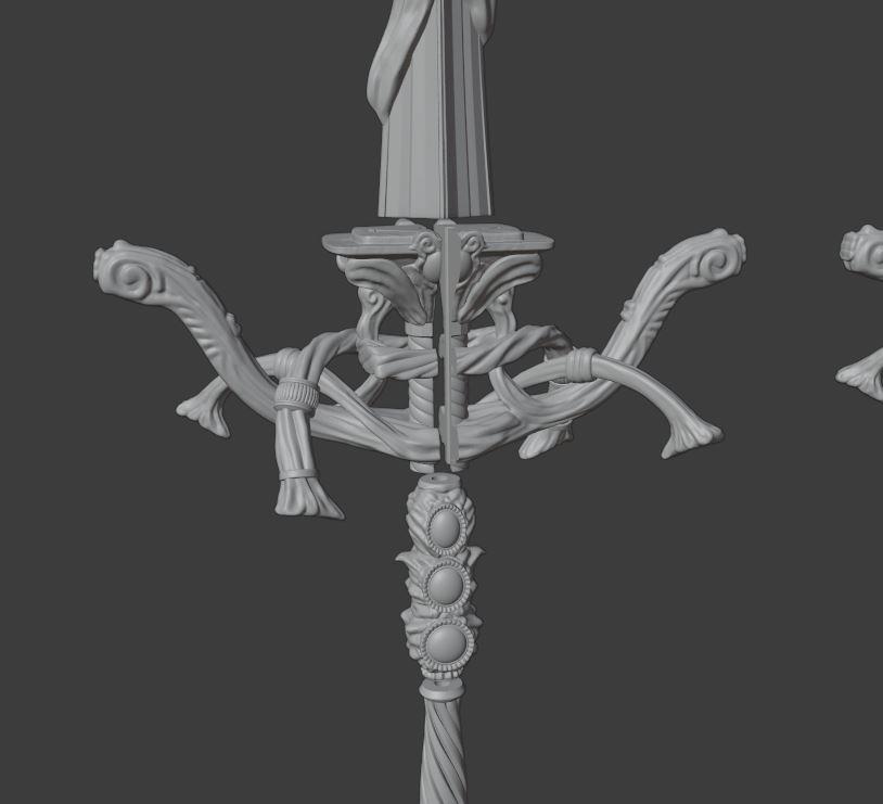 Spear of the Impaler from Messmer Elden Ring Shadow of the Erdtree 3d model