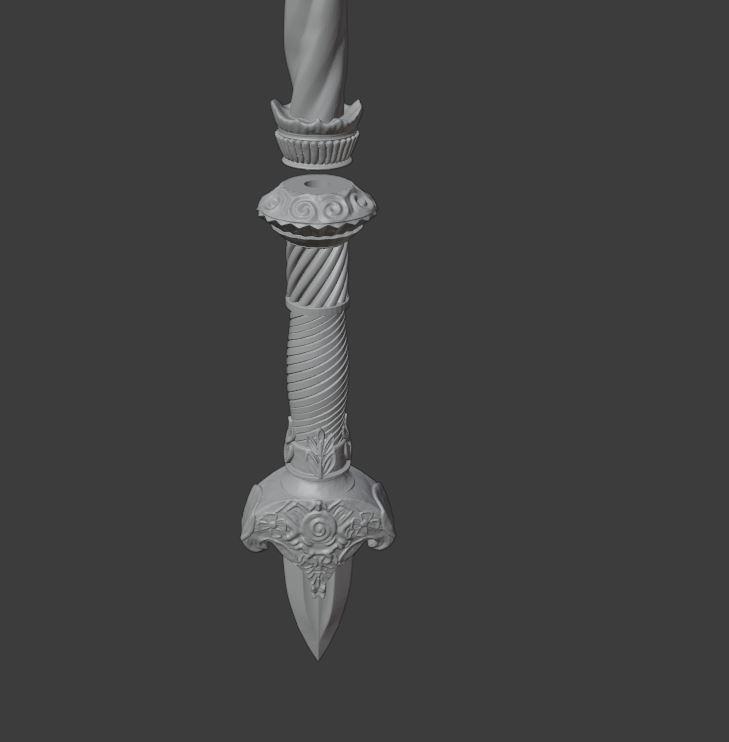 Spear of the Impaler from Messmer Elden Ring Shadow of the Erdtree 3d model