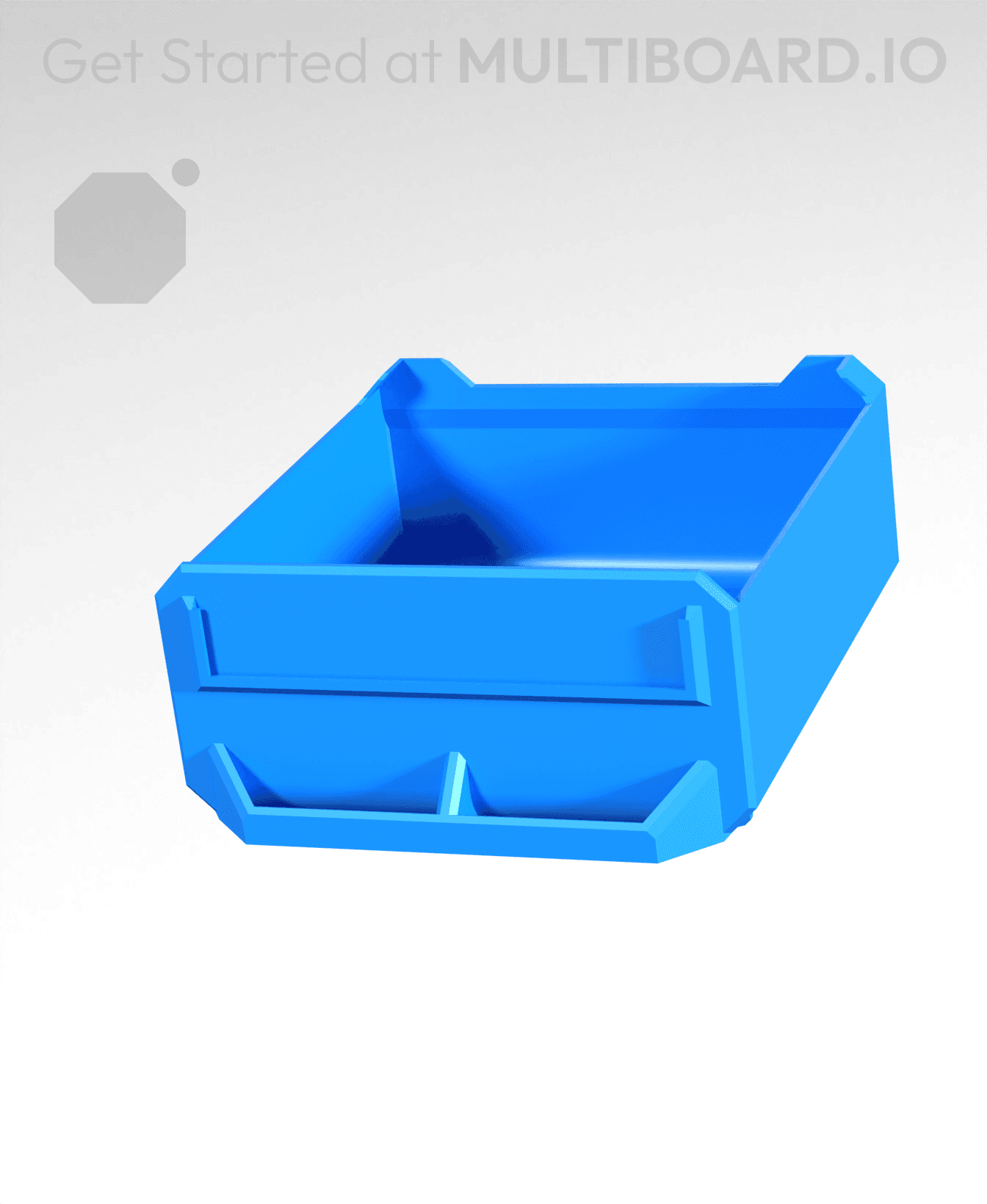 2x1x2-Deep - Multibin Simple Drawer 3d model