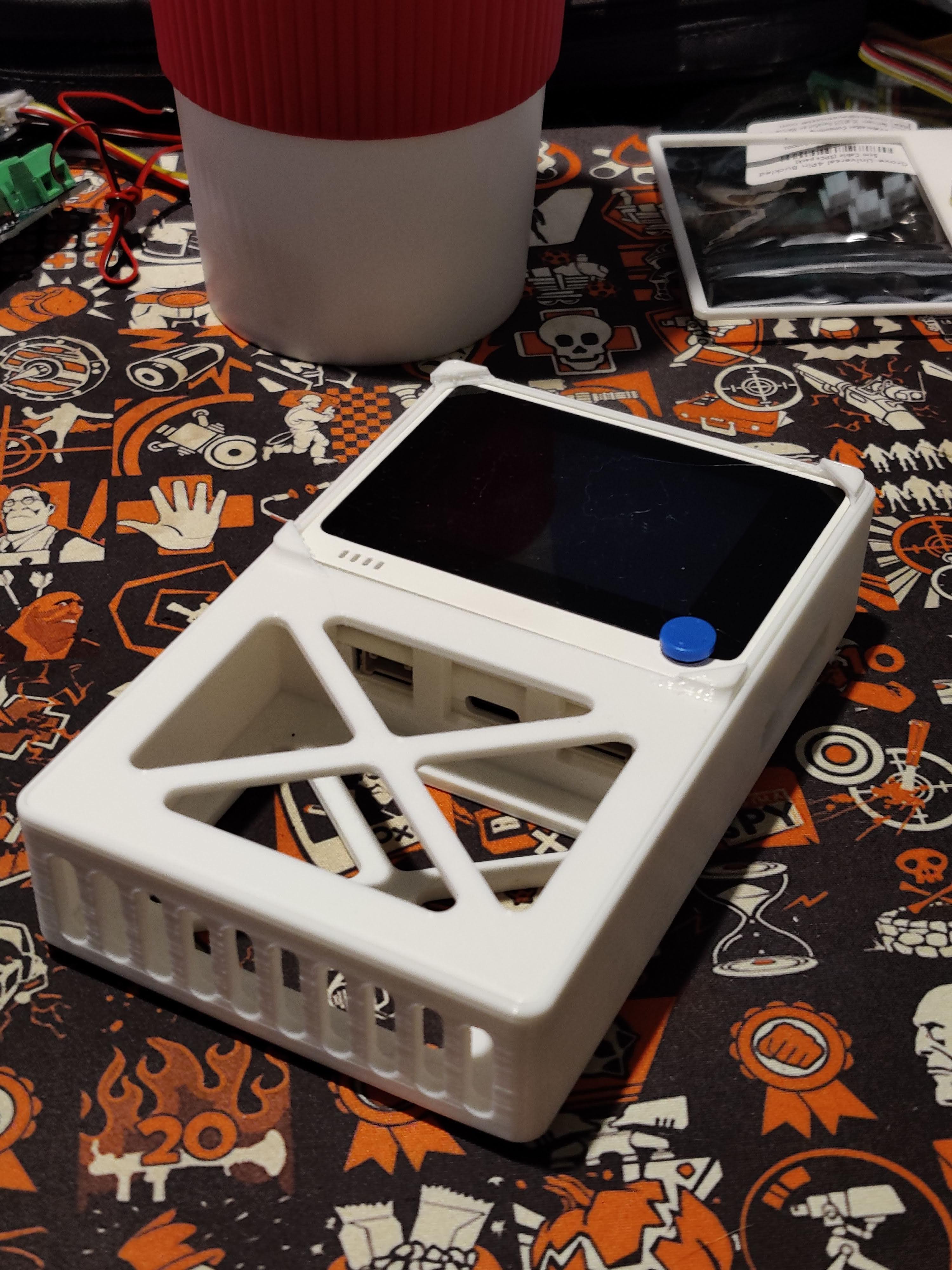 Wio Terminal + Battery Pack Project case - v2 w/ Lid - 3d model
