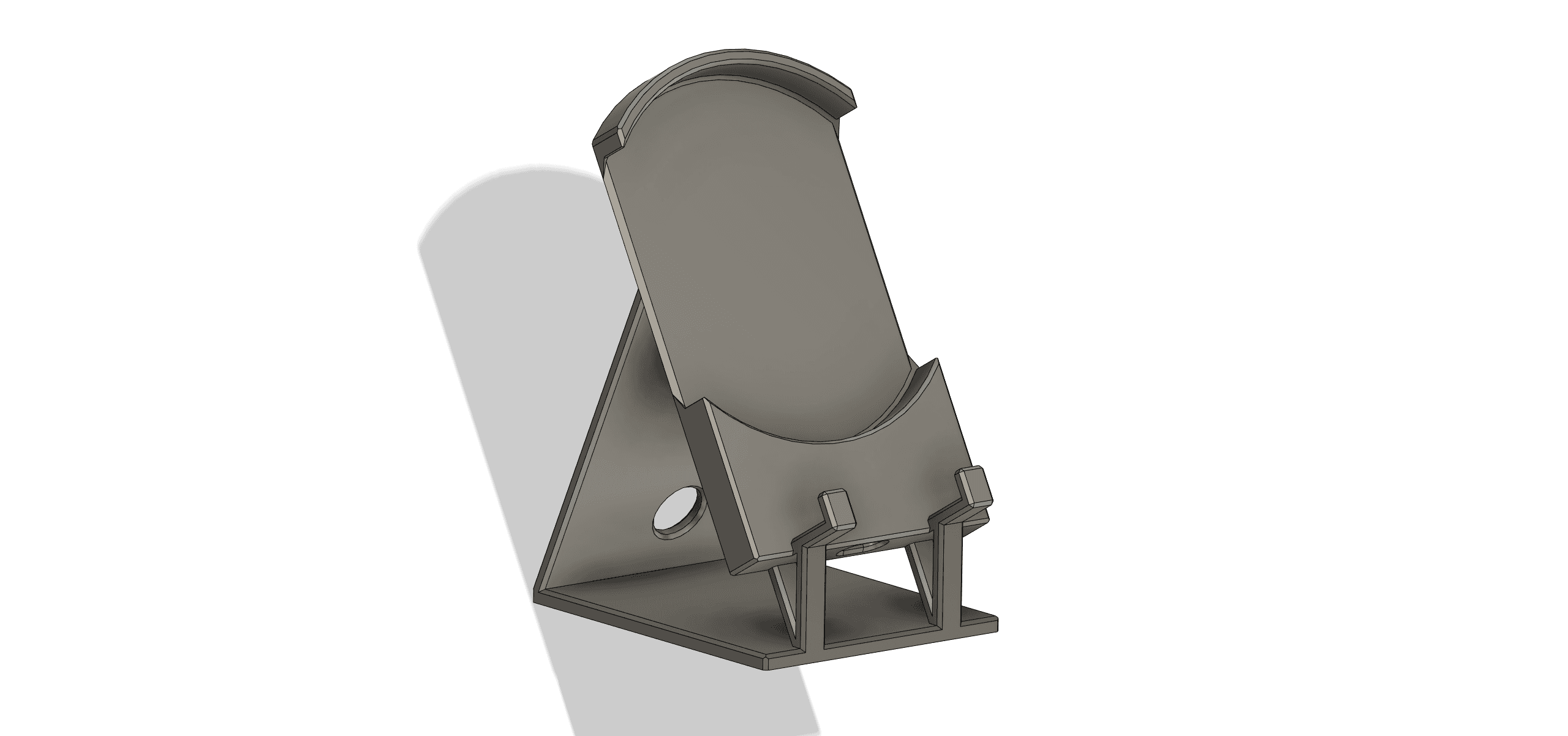 Phone stand with bult-in wireless charger.stl 3d model