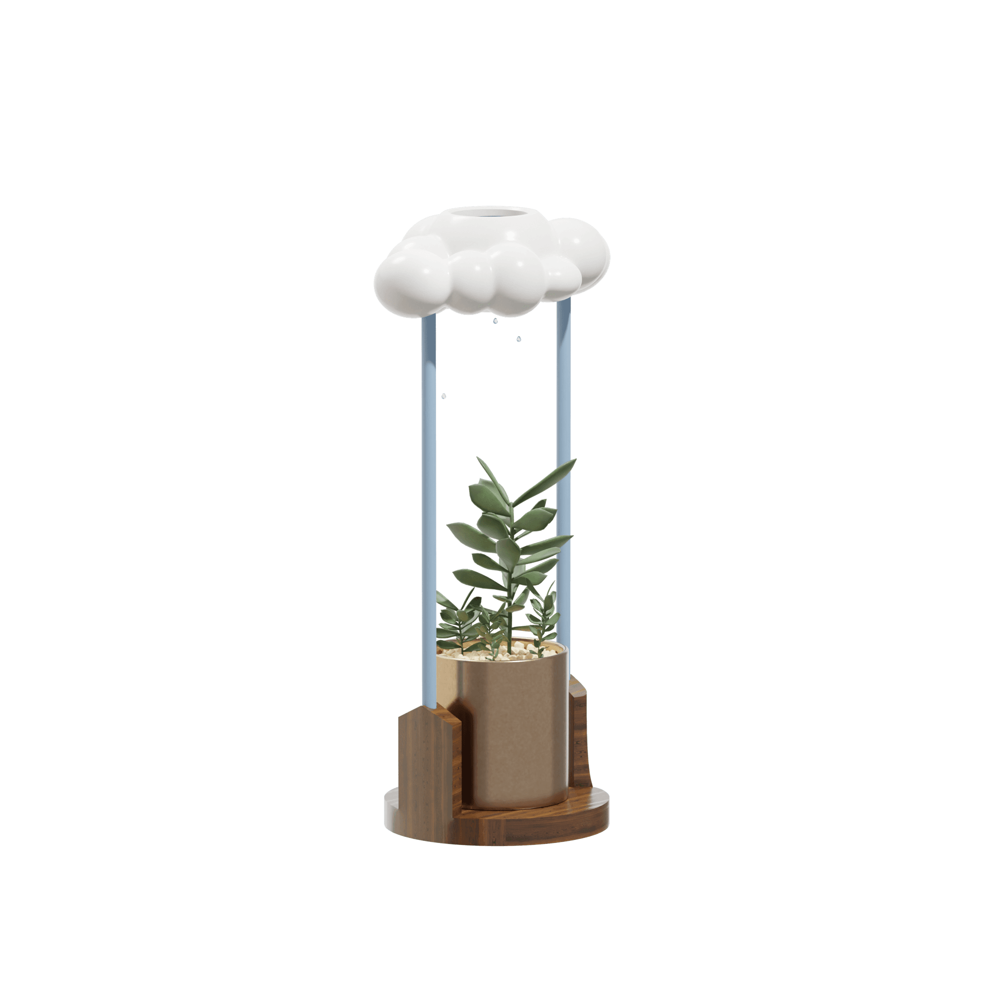 Rain Cloud Pot 3d model