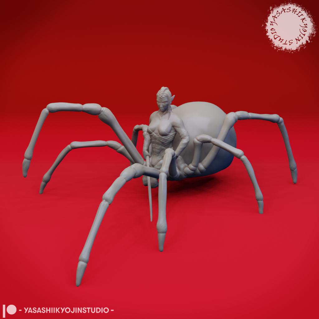 Drider - Tabletop Miniature (Pre-Supported) 3d model