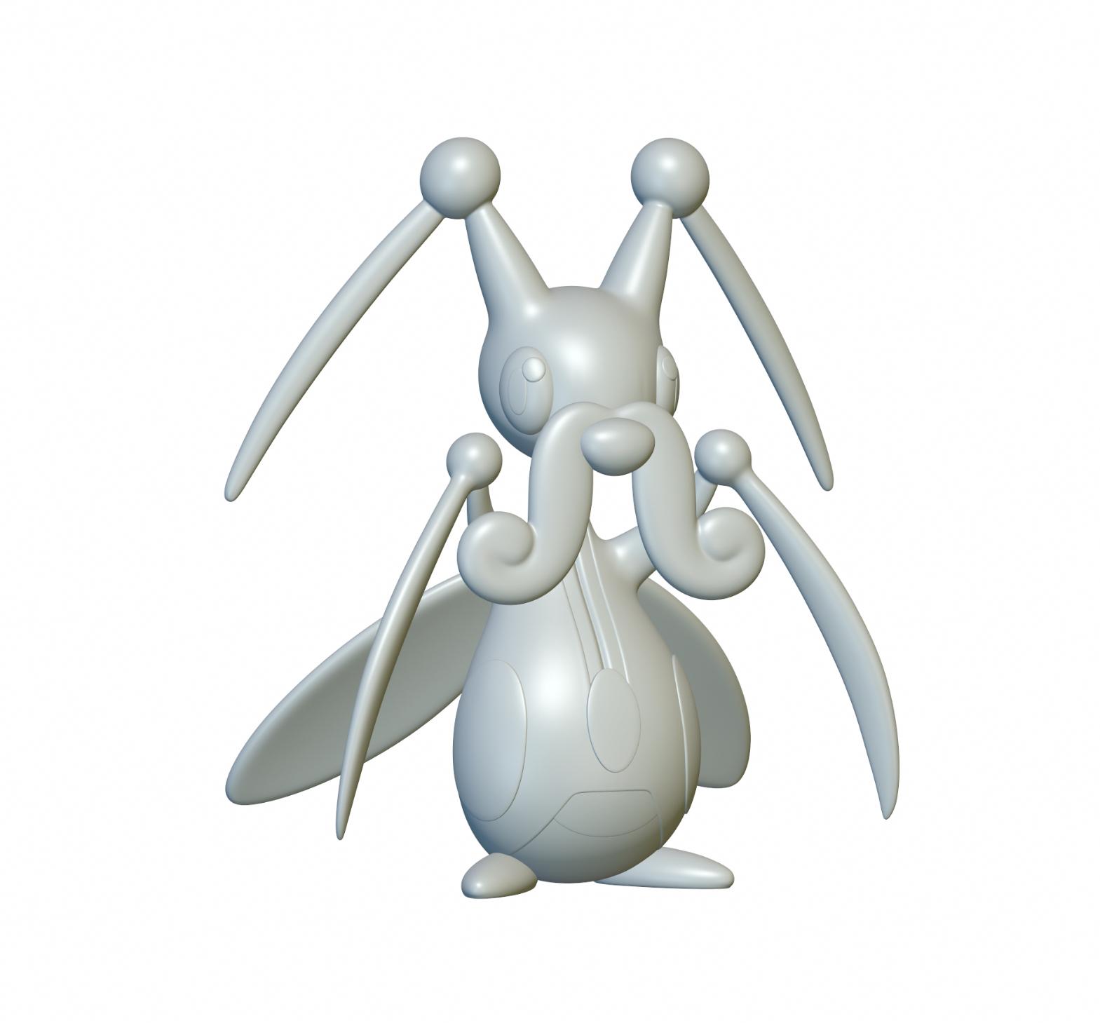 Pokemon Kricketune #402 - Optimized for 3D Printing 3d model