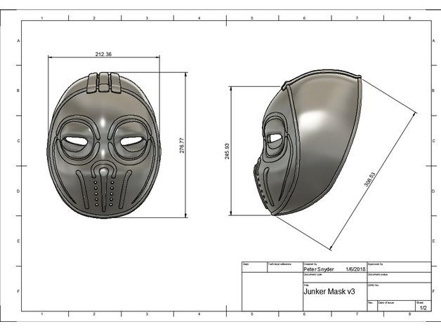 Thor Ragnarok Sakaar Junker Mask 3d model