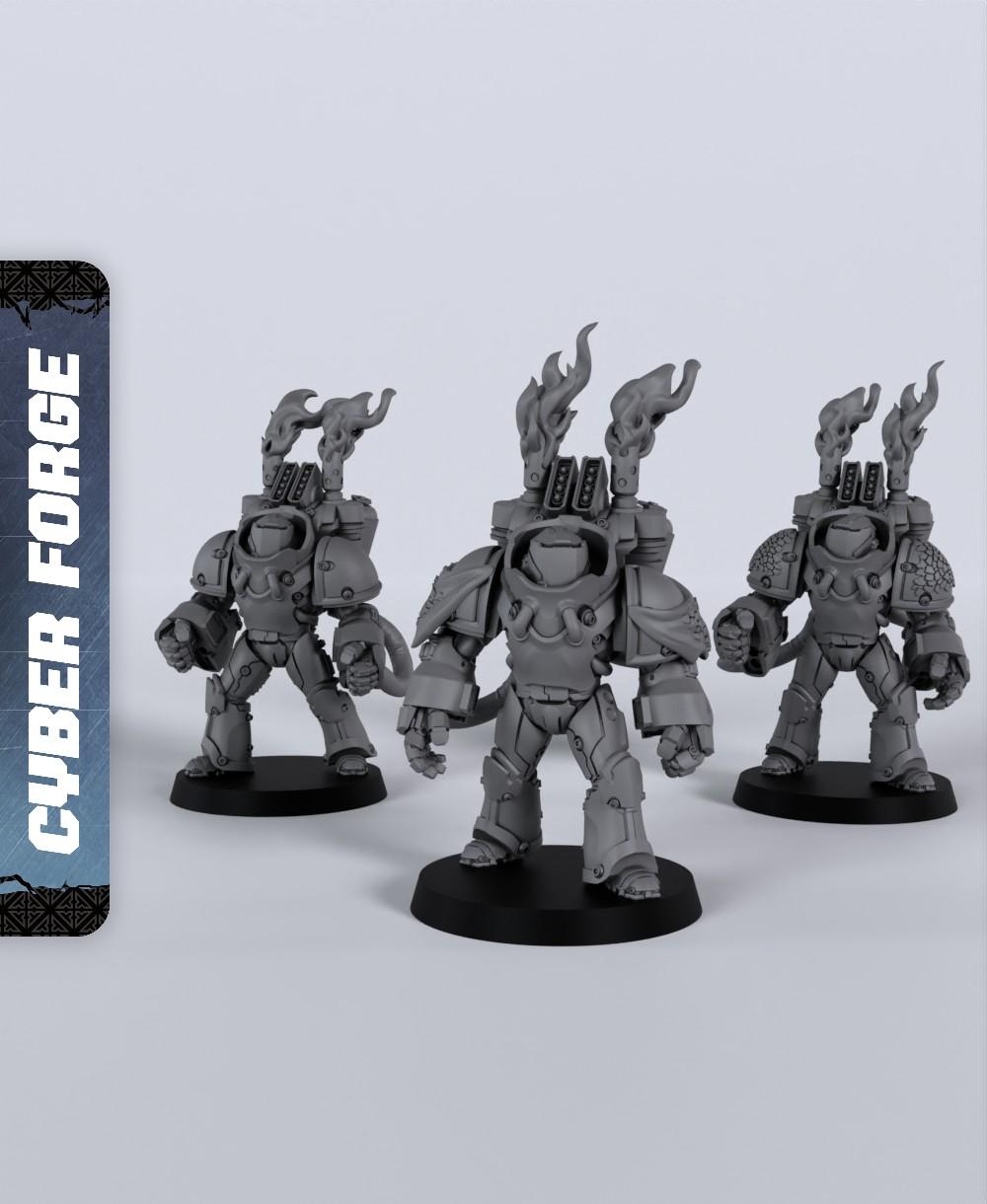 Firebats - With Free Cyberpunk Warhammer - 40k Sci-Fi Gift Ideas for RPG and Wargamers 3d model