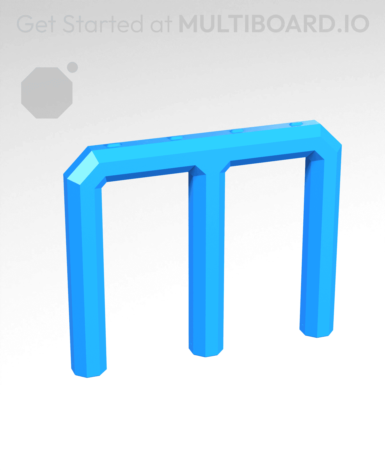 3x2H - Stacking Plate Handle 3d model