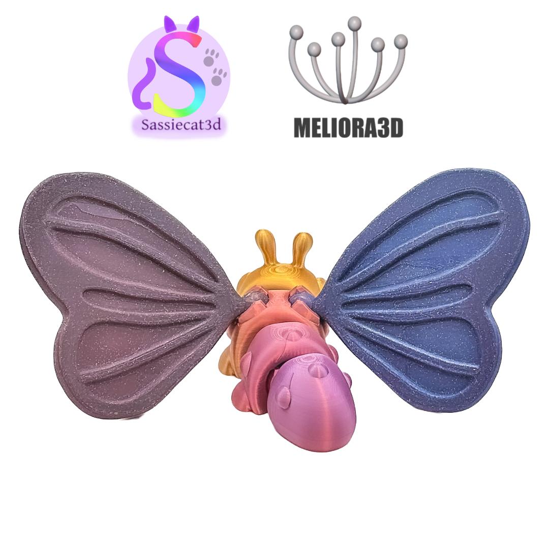 M3D - SassieCat3D - Build a Butterfly - Collab 3d model