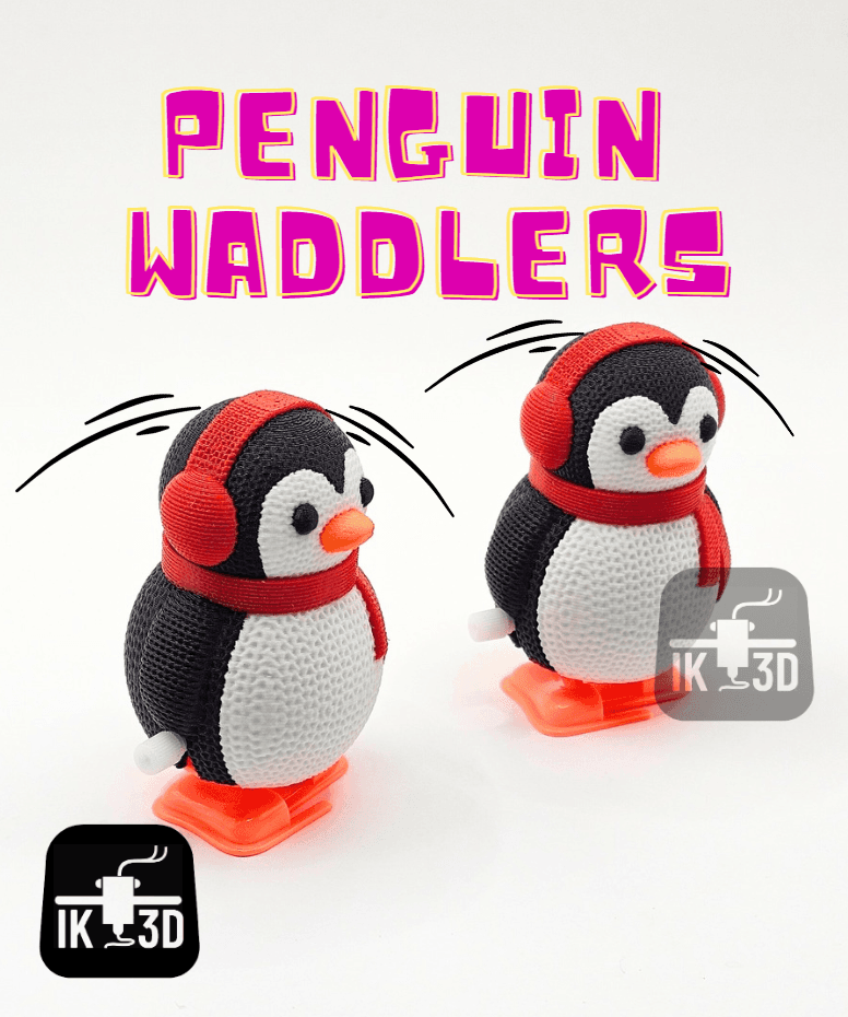 Waddlers - Knitted Penguin / 3MF Included / No Supports 3d model