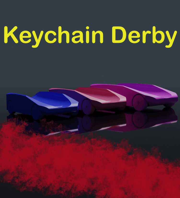 Keychain Derby Car - Original 3d model