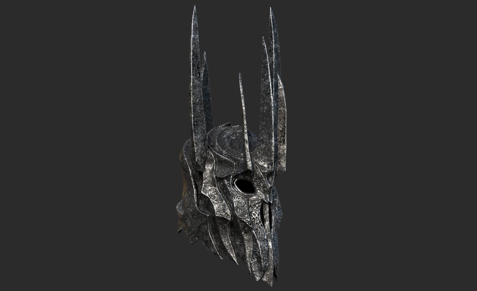 Sauron Helmet 3d model