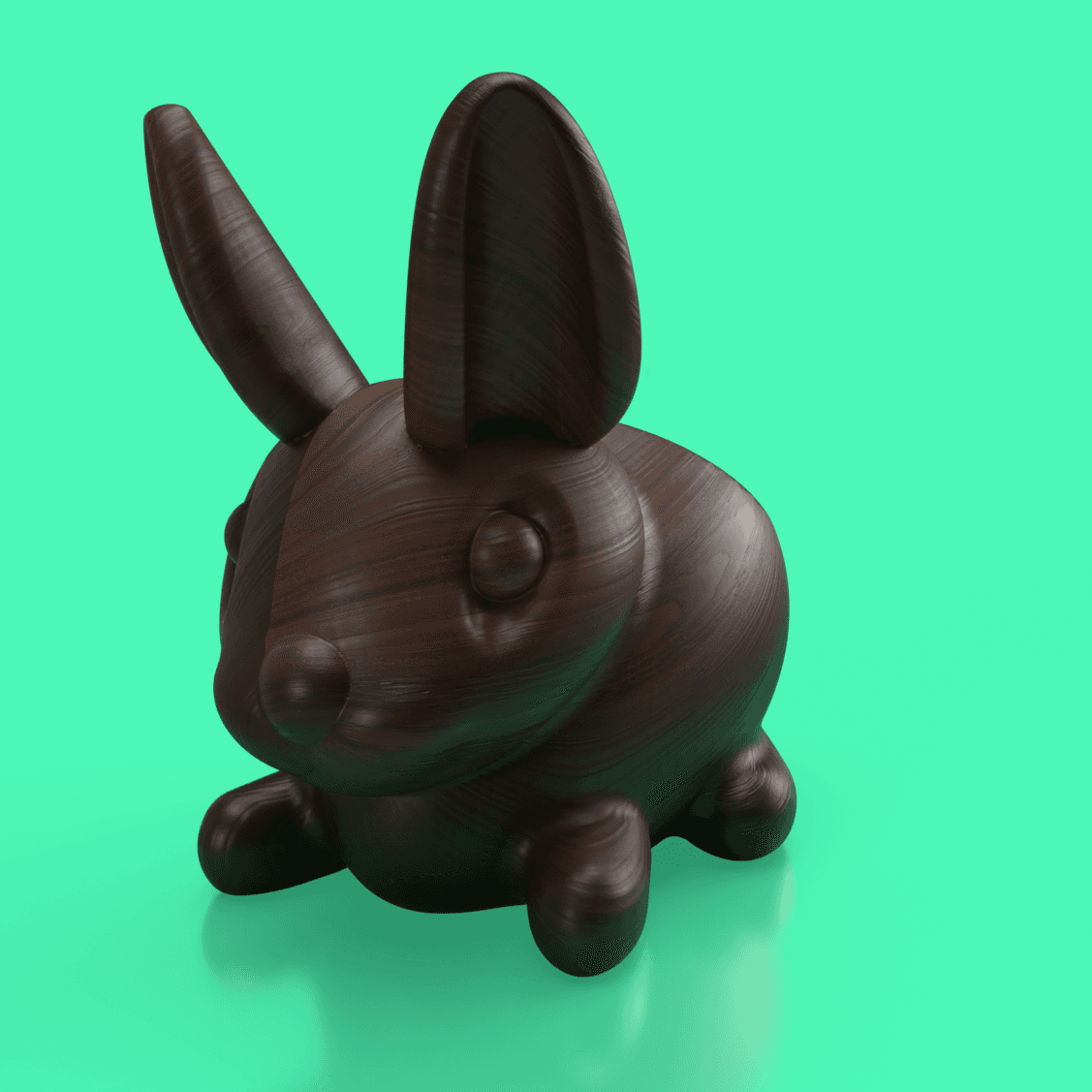 Easter bunny pot 3d model