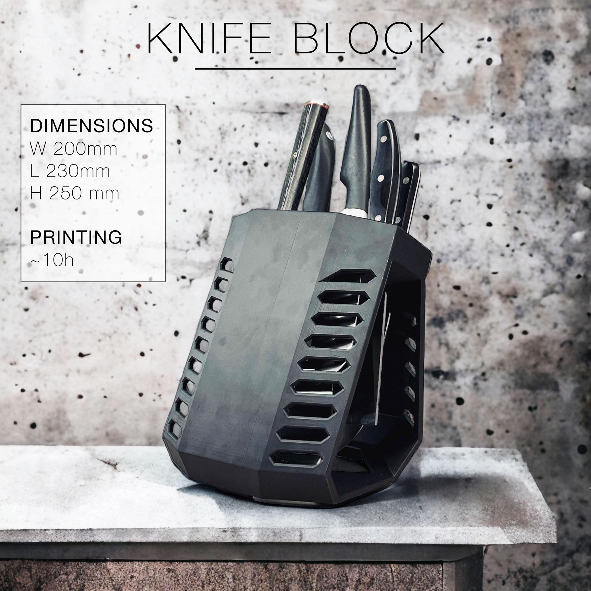 OBSIDIAN | Knife Rack 3d model