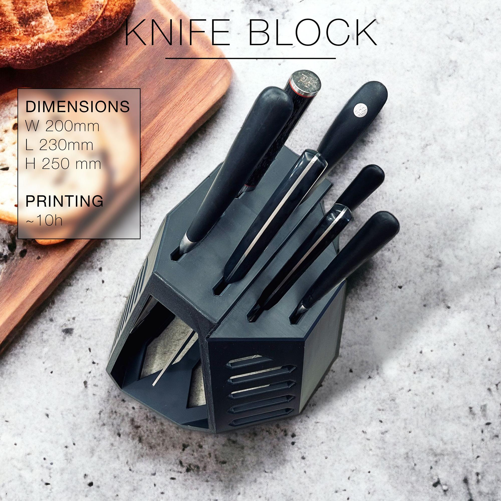 OBSIDIAN | Knife Rack 3d model