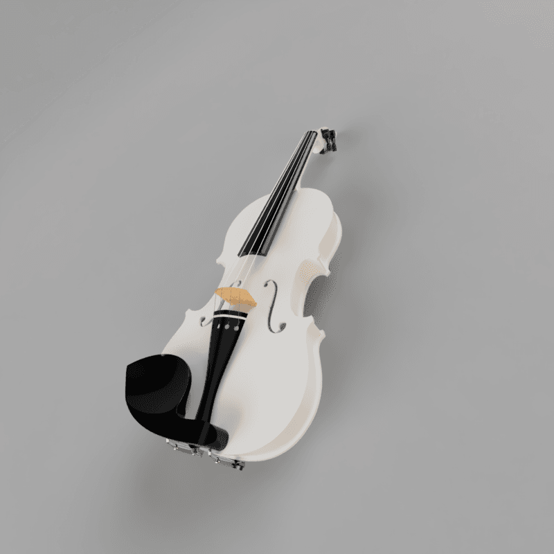 Violin 4/4 acoustic stradivarius type ready for CNC 3d model