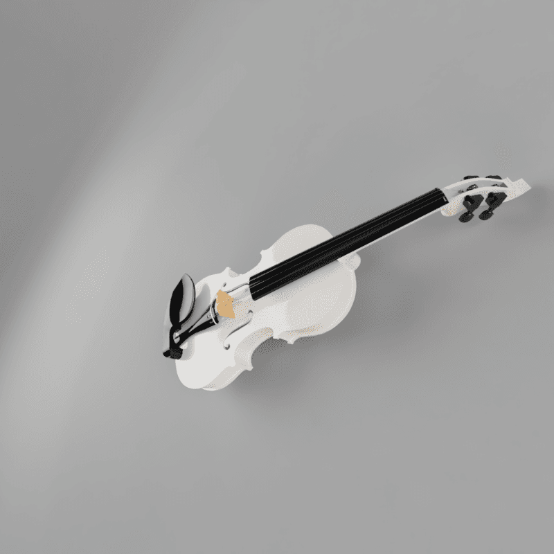 Violin 4/4 acoustic stradivarius type ready for CNC 3d model