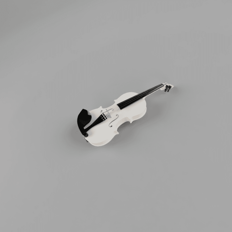 Violin 4/4 acoustic stradivarius type ready for CNC 3d model