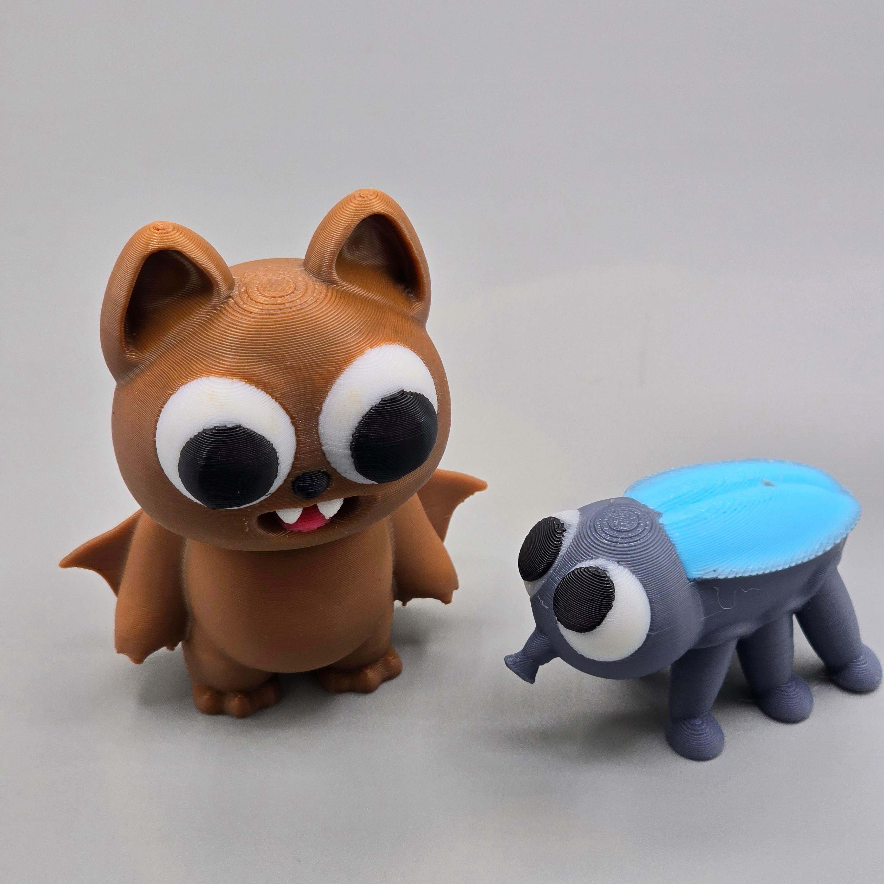 Chatty Bat and Buzz Fly Chibi Halloween Minis 3d model