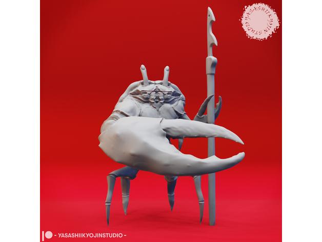 Crabfolk Harpoon - Tabletop Miniature 3d model