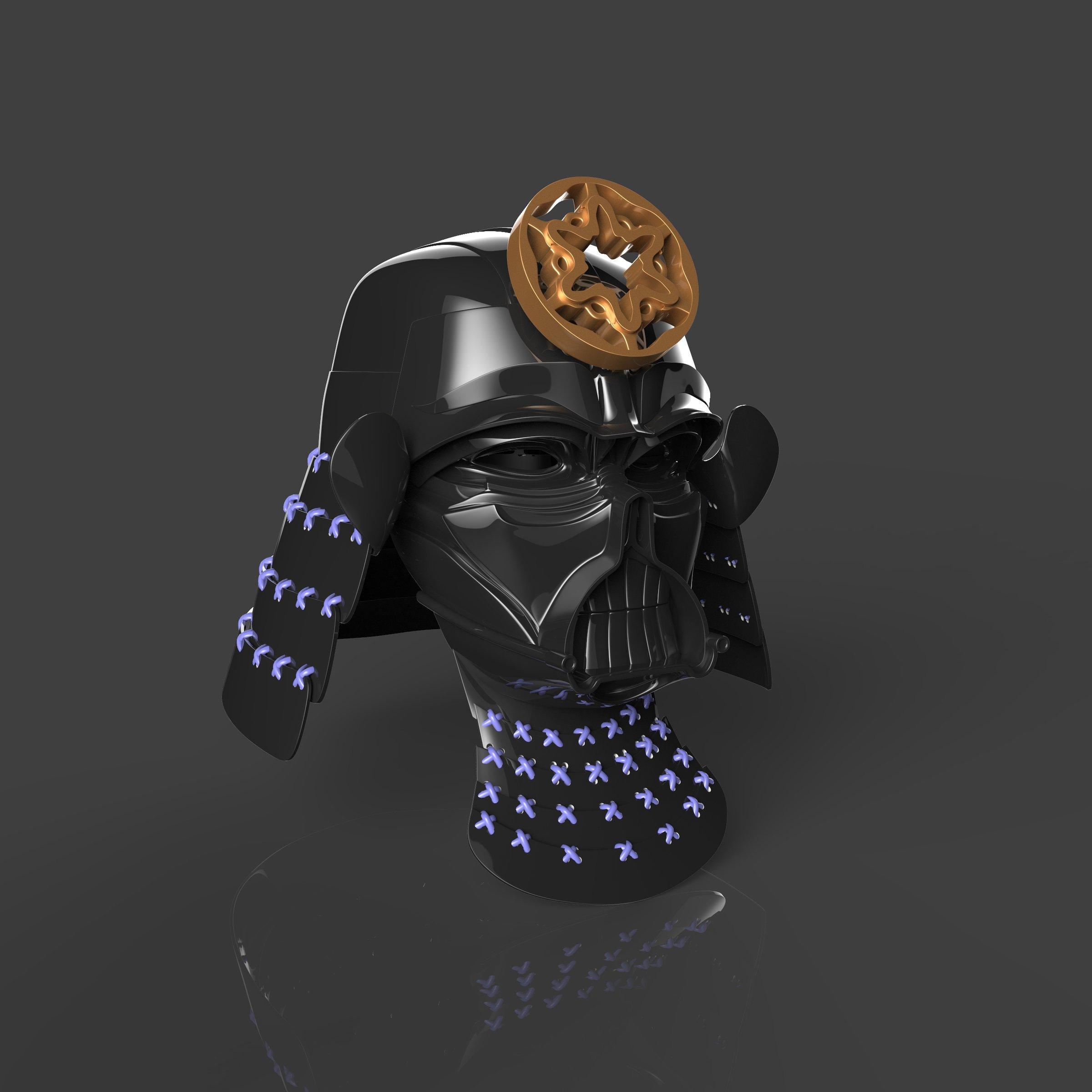 Darth Vader Samurai Cosplay Armor 3d model