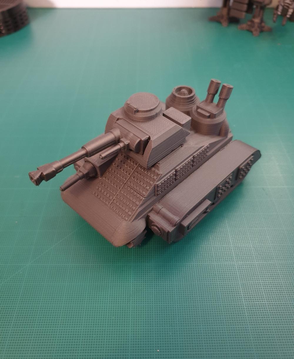 FHW Stellar Coalition Corps Sherman Tank  - I really enjoy assembling these! - 3d model