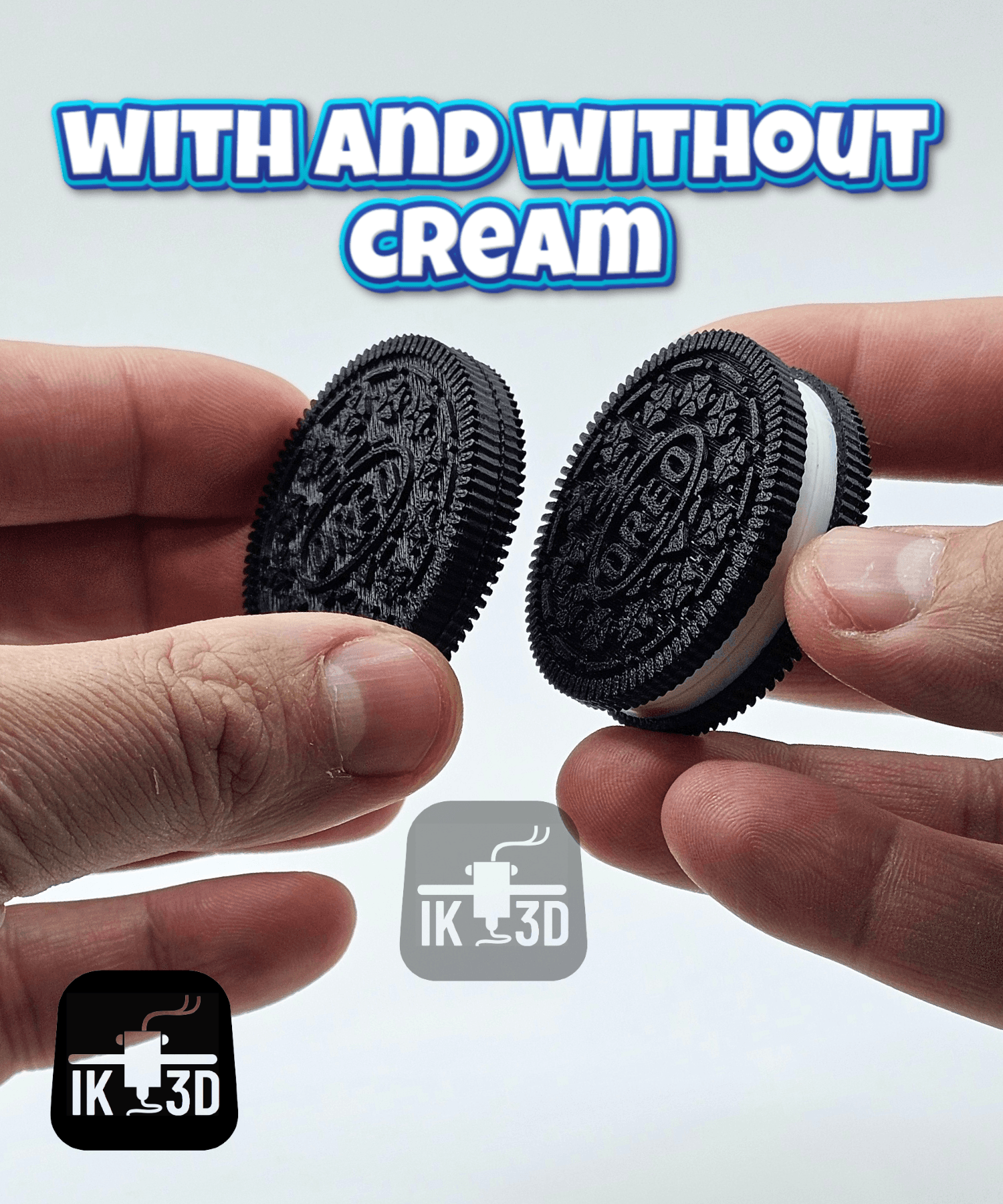 Oreo Cookie Magnetic Fidget Toy 3d model