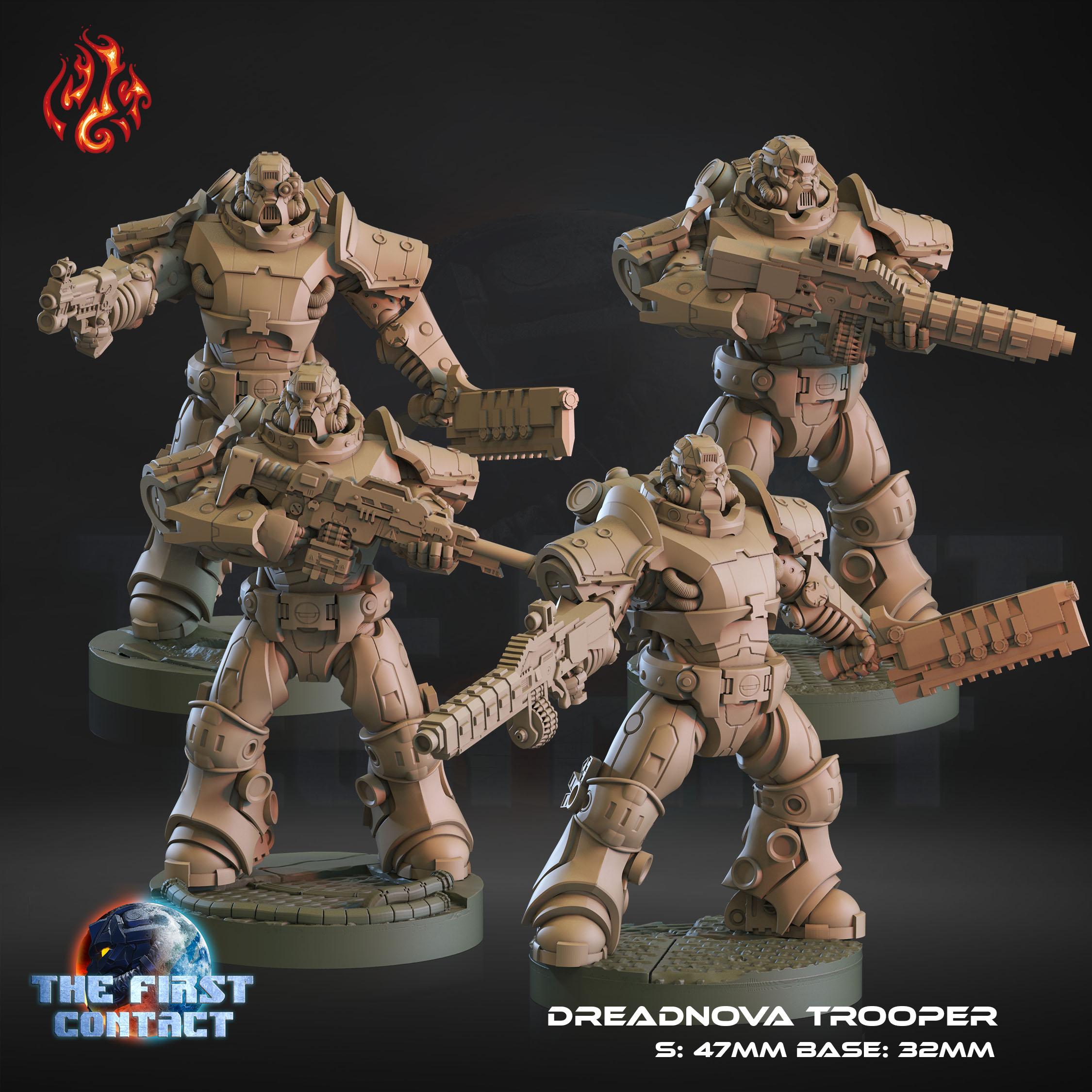 Dreadnova Troopers 3d model