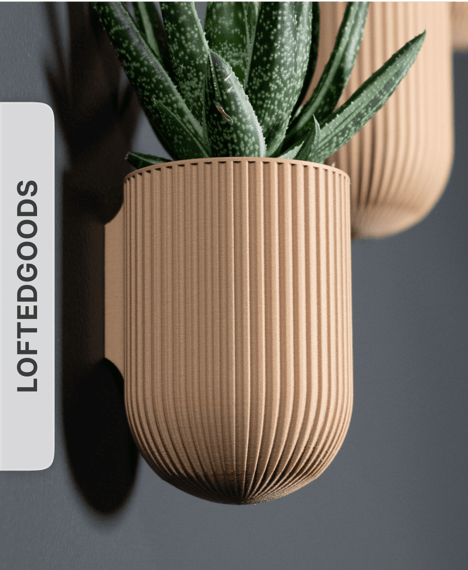 The Ira - Wall Mounted Planter by LoftedGoods 3d model