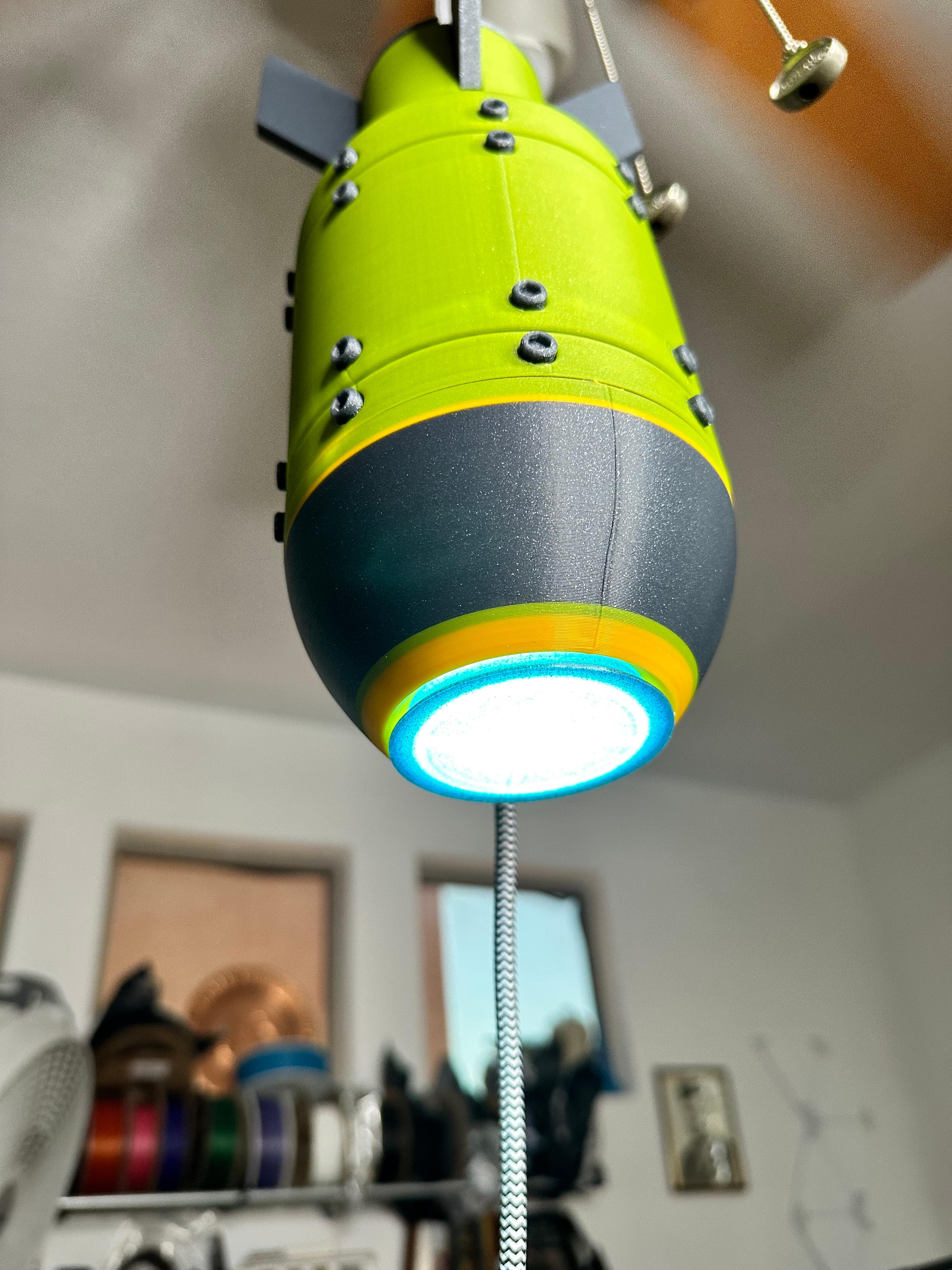 Da'Bomb Light Version 2 - A warhead that's a light too 3d model