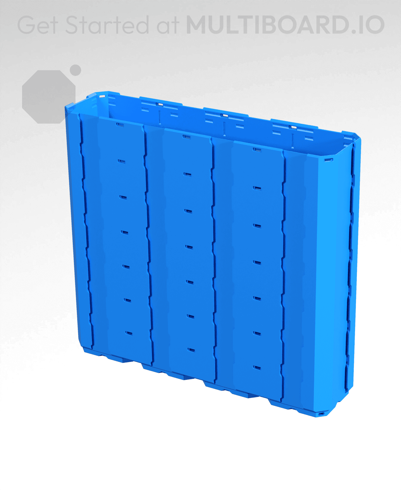 4x1x3.5 - Full Multipoint Rail - Multibin Shell 3d model